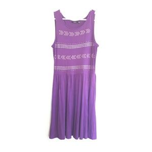 Apt.9 purple studded sleeveless dress